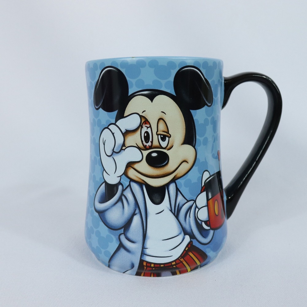 Disney Parks Mickey Mouse Some Mornings Are Rough Coffee Mug Blue 16oz
